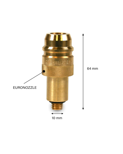 Adaptador Drehmeister M10X1.5 / Euro Unificado Sin Valvula Ar Largo Hs