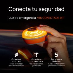 BALIZA V16 CONECTADA DGT FLASHLED SOS TURISPORT