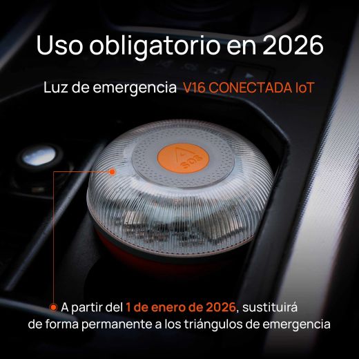 BALIZA V16 CONECTADA DGT FLASHLED SOS TURISPORT