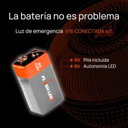 BALIZA V16 CONECTADA DGT FLASHLED SOS TURISPORT