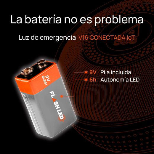 BALIZA V16 CONECTADA DGT FLASHLED SOS TURISPORT