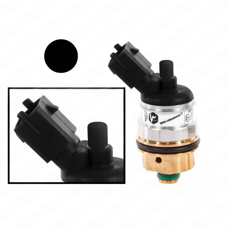 INYECTOR GLP-GNC VERCESI PARA LANDI RENZO GI25 NEGRO CONECTOR MTA DIPA