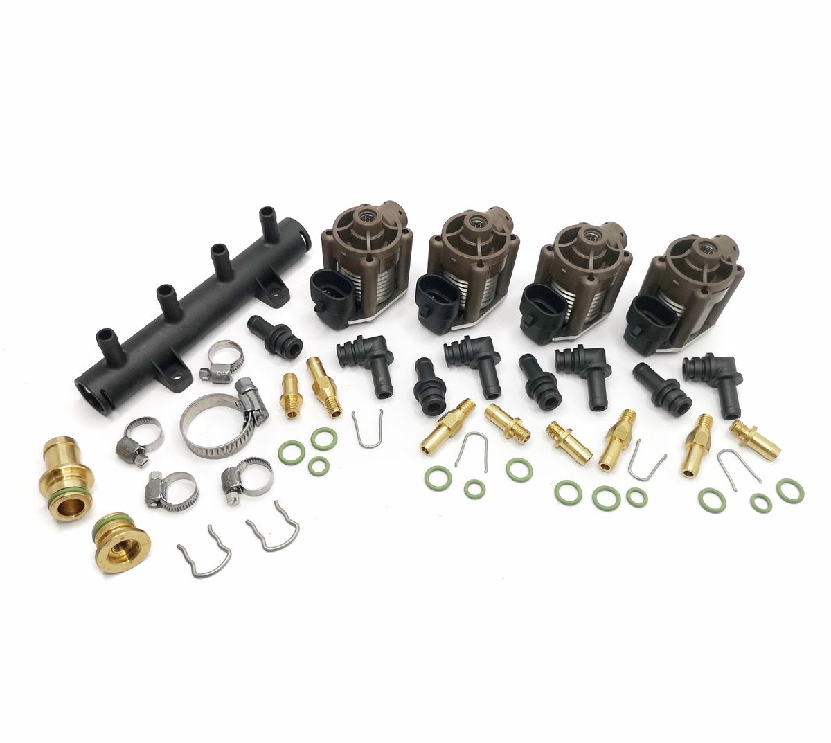 Rail De Inyecciû°n 4 Cilindros Inyectores Individuales Distribuidor  Acw-03 Stag