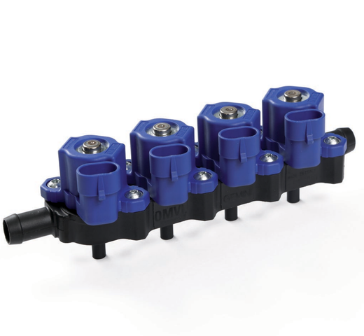 Rail De Inyectores In03 4Cyl Con Sensor (Azul) Omvl